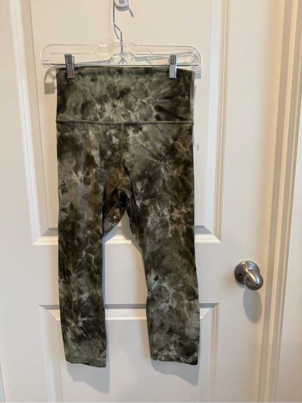 Lululemon Olive Gray Tie-Dye High-Rise Leggings Size 6